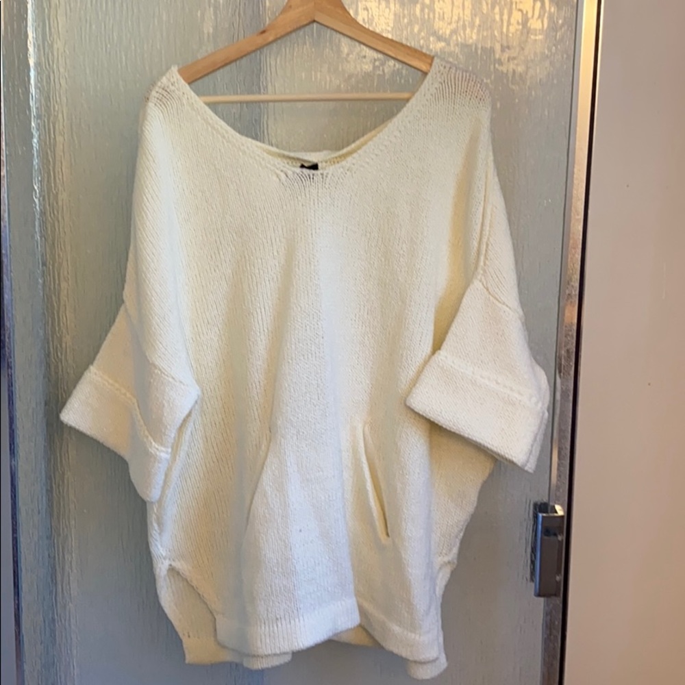 Lumiere White Knit Sweater (Large)